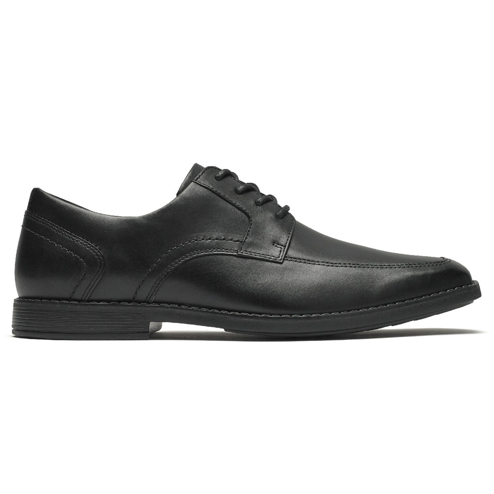 Rockport Mens Wighton Apron Toe - Oxfords Black - XHI439172